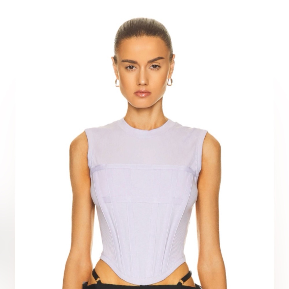 Brand new with tags Dion Lee jersey ribbed corset top